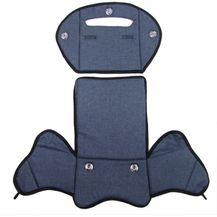 Bild für BAMBINIWELT Ersatzbezug Sitzkissen Bezug Auflage für Fahrradsitz kompatibel mit Römer Jockey meliert MOD 4 (marine meliert (Modell 4)