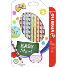 Bild für Stabilo Farbstift Easycolors 12Er Etui für Linkshänder mit Spitzer 33112