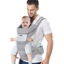 Bild für IULONEE Neugeborene Babytrage, Ergonomisch Babytrage mit Hüftsitz Multifunktional Kindertrage Dorsal und Ventral Babyrückentragen für Kleinkinder 3 Monate bis 3 Jahre (3-20kg)