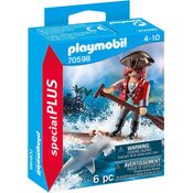 Playmobil Special Plus 70598 'Pirat mit Floß und Hammerhai', 6 Teile, ab 4 Jahren
