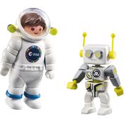 PLAYMOBIL Space 70991 'DuoPack ESA Astronaut und ROBert', 11 Teile, ab 4 Jahren