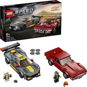 LEGO Speed Champions 76903 'Chevrolet Corvette C8. R & 1968 Chevrolet Corvette', 512 Teile, ab 8 Jahren