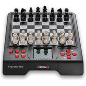 Millennium 'Karpov Schachschule' Brettspiel, ab 7 Jahren, 1 - 2 Spieler, Schachcomputer inkl. Schachbuch