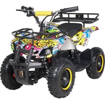 Bild für Elektro Quad Miniquad Kinder Atv Torino 1000Watt Pocketquad Racer Kid Pocketbike (Gelb Graffiti)