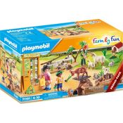 PLAYMOBIL Family Fun 71191 'Erlebnis-Streichelzoo', 63 Teile, ab 4 Jahren