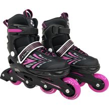 Bild für Inliner Skate Soft-Boot Kinder Jugend Damen 5 Größen verstellbar Stripes Pink 29-33