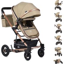 Bild für Moni Kinderwagen Gigi Babywanne umbaubar Sportsitz Wickeltasche Getränkehalter beige