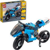 LEGO Creator 3-in-1 31114 'Geländemotorrad', 236 Teile, ab 8 Jahren, 3 Baumöglichkeiten, modernes Motorrad, klassische Straßenmaschine, futuristisches Hoverbike