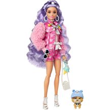 Bild für Barbie Extra Doll #6 in Teddy Bear Jacket & Shorts with Pet