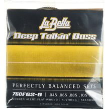 Bild für La Bella 760FGS-B DT'Bass Gold Flats