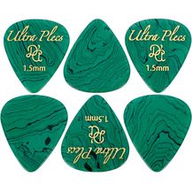 Bild für dAndrea Ultra Plecs 1,5mm Pick Set GEM, 6 Stück, Thermoplast, Farbe: Gemstone (Grün)