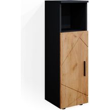 Bild für Midischrank Irma Goldkraft Eiche/Anthrazit 30 x 95 cm Vicco