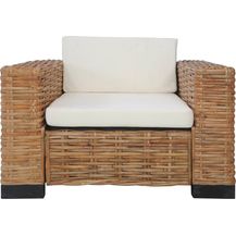 Bild für vidaXL Sessel mit Auflagen Natur Rattan [283081]