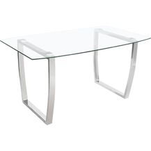 Bild für Esstisch Sicherheitsglas & verchromtes Metall IMELDA