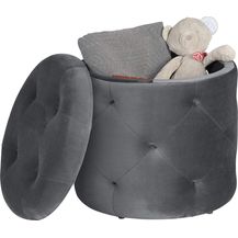 Bild für EUGAD Sitzhocker runde Hocker Sitzbank Samt Hocker