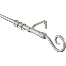 Bild für iso-design Gardinenstange silber ausziehbar 160–300 cm