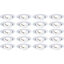 Bild für Paulmann 99997 LED Einbauleuchten 20er-Set schwenkbar 3000K Weiß