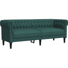Bild für vidaXL Chesterfield-Sofa 3-Sitzer Dunkelgrün Stoff 372560