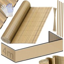 Bild für KESSER® PVC Sichtschutzmatte Sichtschutzzaun Balkonverkleidung Windschutz verstärkte Lamellen für Garten Balkon & Terrasse Balkonumrandung inkl Kabelbindern