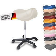 Bild für Sattelhocker / Sattelstuhl mit PU Rollen für alle Böden