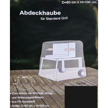 Bild für Abdeckhaube anthrazit für Grill Schutzhülle Abdeckplane Schutzhaube 80x100cm