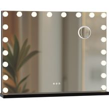 Bild für CLP Schminkspiegel Norlina mit Beleuchtung und Vergrößerung,schwarz ohne Bluetooth