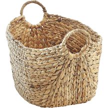 Bild für Kobolo Aufbewahrungskorb Korb aus Wasserhyazinthe mit Griffen 56x40x41cm