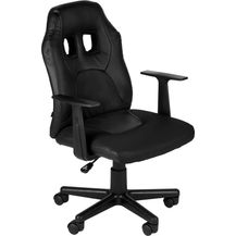 Bild für CLP Schreibtischstuhl Fun für Kinder Kunstlederbezug Armlehnen abnehmbar,schwarz/schwarz