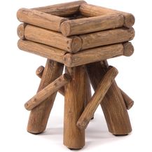 Bild für Blumentisch Twist Teakholz