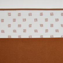 Bild für Meyco Block / Stripe Bettlaken Camel 100 x 150 cm