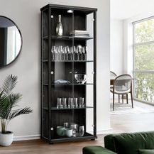 Bild für K-Möbel Glasvitrine C1019 (Glasvitrine (176x67x33 cm)