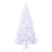 Bild für vidaXL Künstlicher Weihnachtsbaum mit Dicken Zweigen Weiß 210 cm PVC 321040