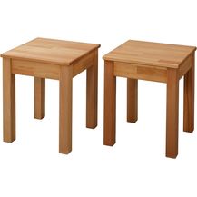Bild für Krok Wood Hocker Tomas aus Massivholz 35 x 35 x 45 cm (Buche, 2X ohne Eingriff)
