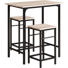 Bild für SoBuy® OGT10-N Bartisch Set 3-teilig Bistrotisch mit 2 Stühlen Esstisch Sitzgruppe