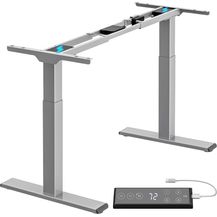 Bild für ALLDREI elektrisch stufenlos höhenverstellbarer Schreibtisch Mit 4 Speicher-Steuerung, 2 Motoren, 2-Fach-Teleskop (Grau)