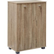 Bild für Design Schuhschrank TANJA modern Holz 12 Paar Schuhe 4 Fächer 2 Türen