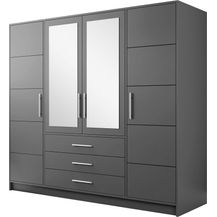 Bild für Mirjan24 'Bado 4D' Kleiderschrank mit Schubladen und Spiegel