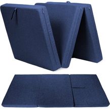 Bild für sunnypillow Premium Klappmatratze 80 x 195 x 15 cm Blau 