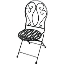 Bild für Primaster Gartenstuhl Klappstuhl Metall Stuhl Provence Eisen Schwarz klappbar