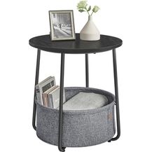 Bild für VASAGLE Beistelltisch mit Korb aus Stoff