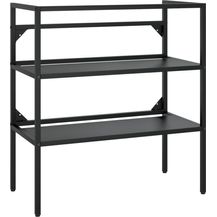 Bild für vidaXL Badezimmer Waschtischgestell Schwarz 79x38x83 cm Eisen 338489