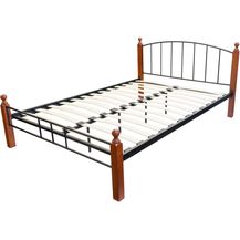 Bild für Homestyle4u Metallbett inkl. Lattenrost