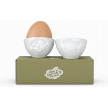 Bild für Schmunzel Eierbecher-Sets -glücklich Hmpff- in weiß