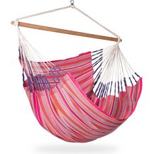Bild für La Siesta Hängesessel HABANA Comfort flamingo pink Lounger aus Bio-Baumwolle Hängematte Hängestuhl