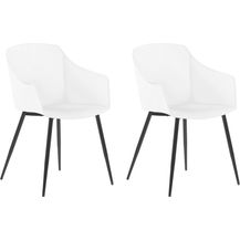 Bild für Esszimmerstuhl weiß 2er Set FONDA