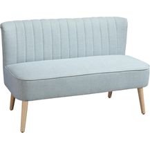 Bild für HOMCOM 2-Sitzer Stoffsofa Polstersofa Sitzmöbel Loungesofa Holz Schaumstoff Hellgrün 117 x 56,5 x 77 cm