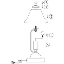 Bild für Lichthandel Hoch LED Tischleuchte Nachttischlampe Antik Retro Touch ON/OFF nickel/alabasterfarbig