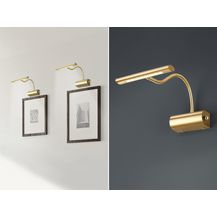 Bild für Stilvolle 4 Watt LED Wandleuchte in Messing matt