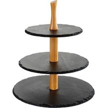 Bild für APS Schiefer 3-stufige Etagère 960