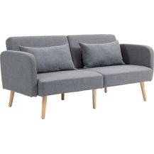 Bild für HOMCOM Schlafsofa Doppelschlafsofa mit 2-fach verstellbarer Rückenlehne und 2 Kissen